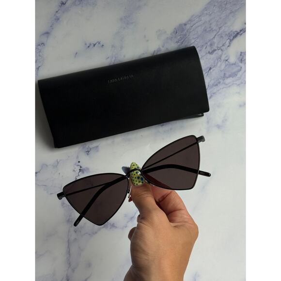 NEW Saint Laurent SL303 Jerry Sunglasses in Black - Picture 3 of 10